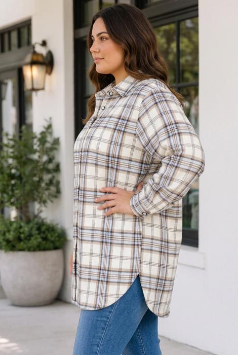 Paula Print Tunic PLUS Shacket