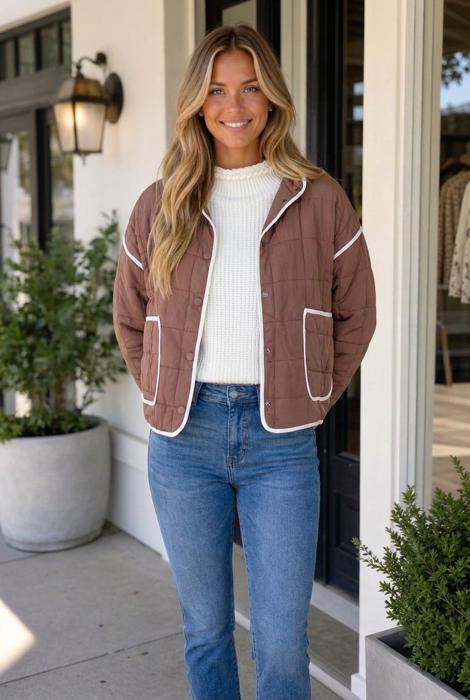 Pauleena Old Quilted Metal Jacket