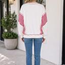  Paulia Patchwork Puff Sleeve Top