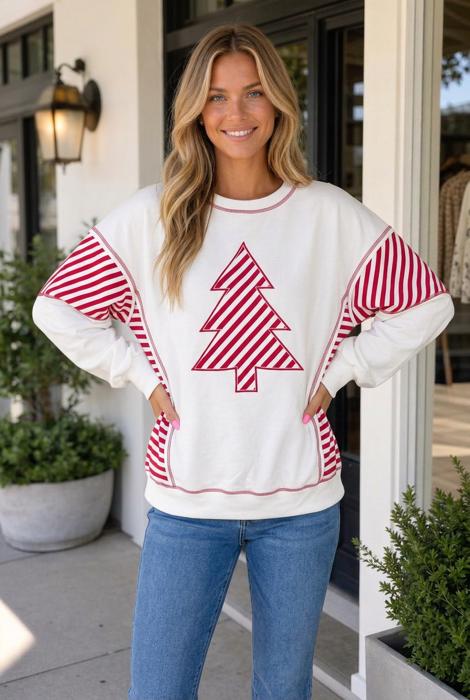 Paulia Patchwork Puff Sleeve Top