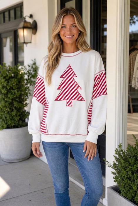 Paulia Patchwork Puff Sleeve Top