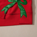  Paulina Bow Decor Christmas Sweatshirt