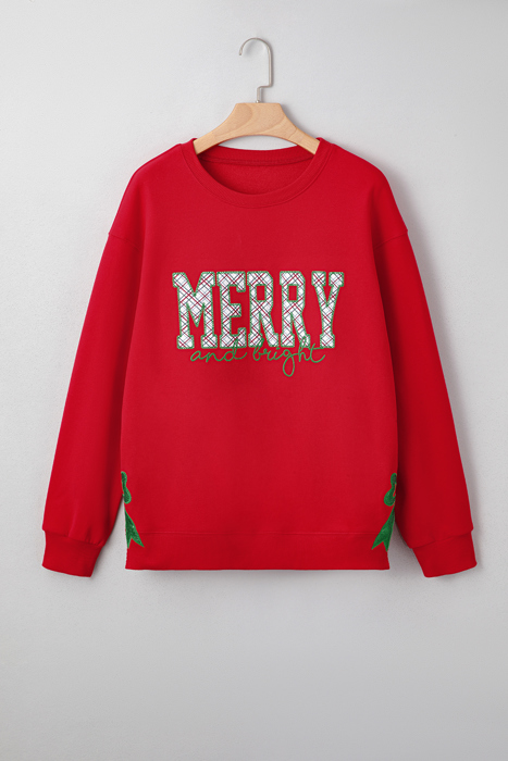 Paulina Bow Decor Christmas Sweatshirt