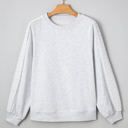  Peyton Lace Patchwork Raglan Sleeve Crew Neck Sweatshirt