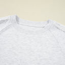  Peyton Lace Patchwork Raglan Sleeve Crew Neck Sweatshirt