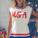  Peyton Trim Short Sleeve Sweater