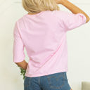  Pink Bow Flag Tee