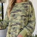  Piper Contrast Trim Oversized Long Sleeve Top