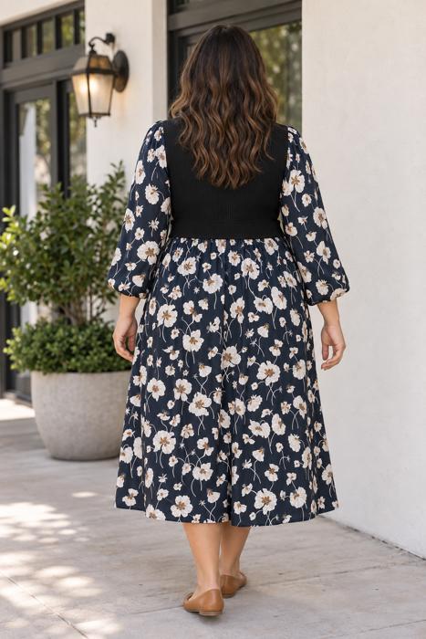 Piper Long Sleeve Shift PLUS Dress