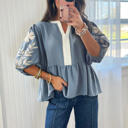  Piper Puff Sleeve Babydoll Blouse