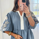  Piper Puff Sleeve Babydoll Blouse