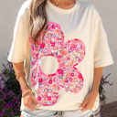  Poppy Big Flower Oversize Tee