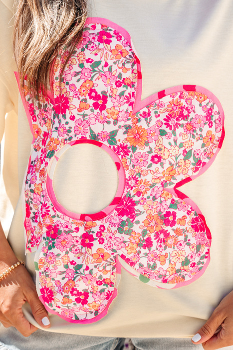 Poppy Big Flower Oversize Tee