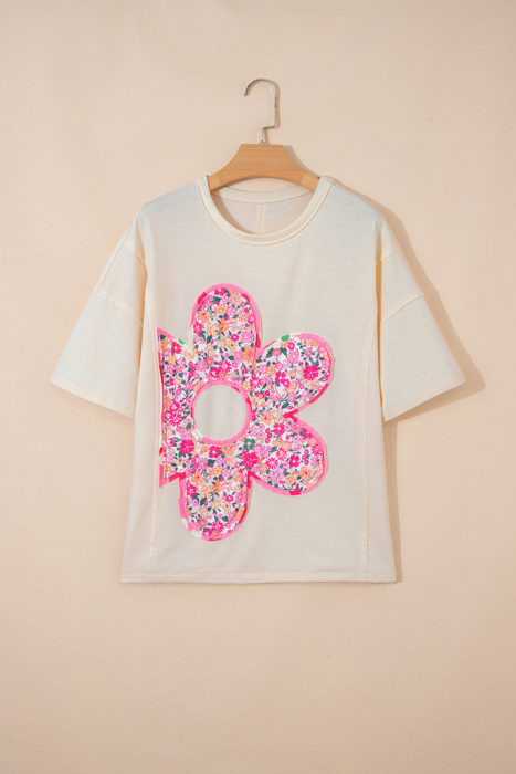 Poppy Big Flower Oversize Tee