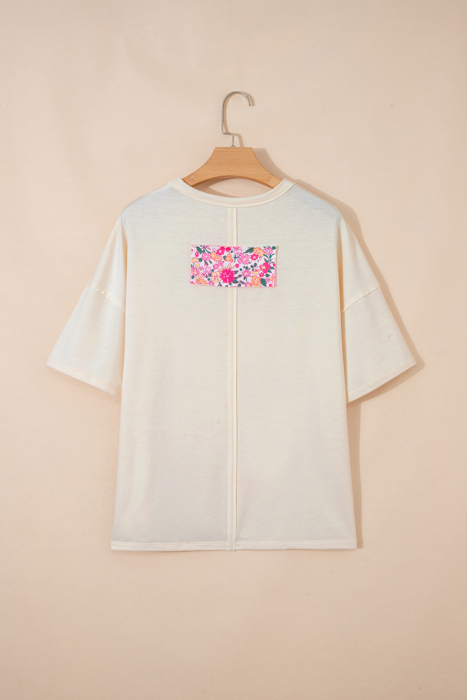 Poppy Big Flower Oversize Tee