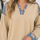  Priscilla Sleeve Pullover Top Long Sleeve Top
