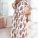  Promise Sleeve Tiered Maxi Dress