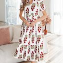  Promise Sleeve Tiered Maxi Dress
