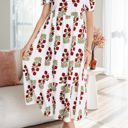  Promise Sleeve Tiered Maxi Dress