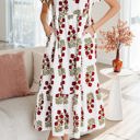  Promise Sleeve Tiered Maxi Dress