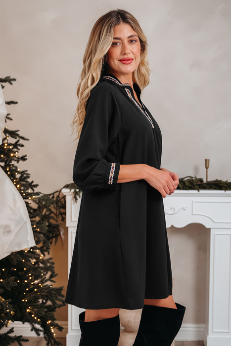 Quincy Sleeve Shift Mini Dress