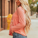  Rachel Floral Patchwork V Neck Long Sleeve Top
