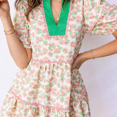 Rachel Short Puff Sleeve Dress