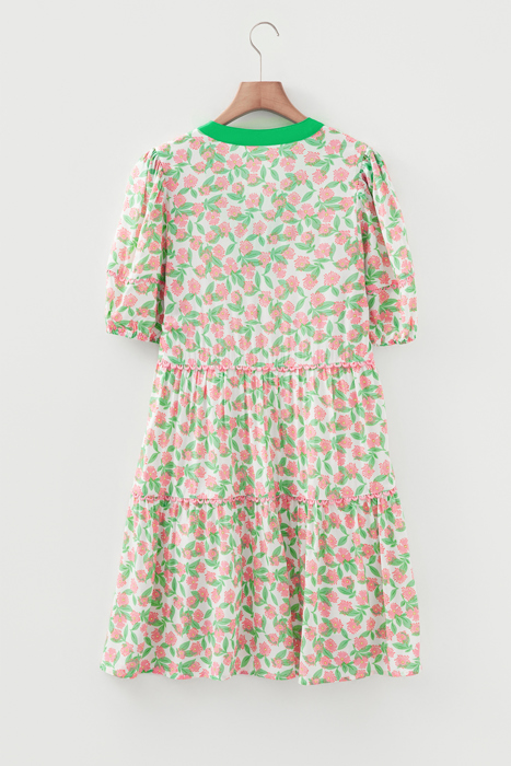 Rachel Short Puff Sleeve Dress