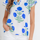  Raegan Detail Short Sleeve Blouse
