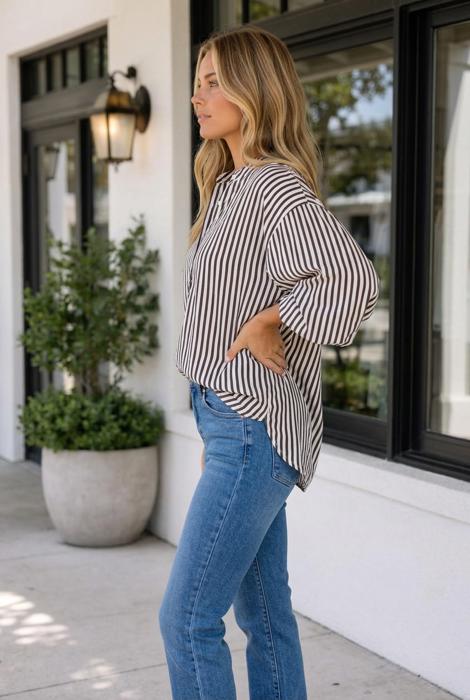 Raegan Half Sleeve Up Shirt