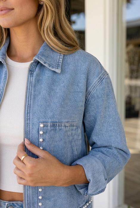 Raelynn Rivet Long Sleeve Jacket