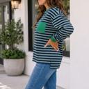  Raena Patchwork Patch Long Sleeve Top