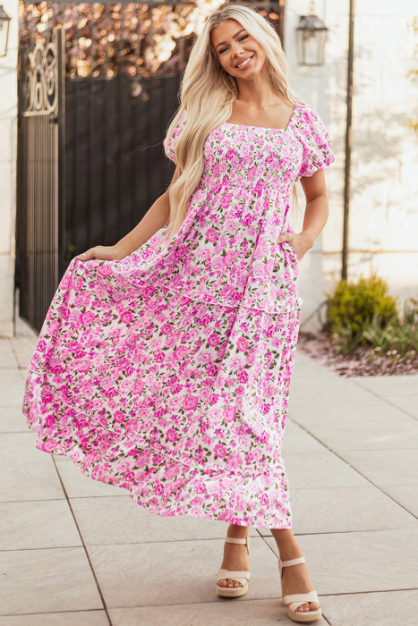 Raina Sleeve Flowy Long Dress