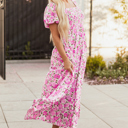  Raina Sleeve Flowy Long Dress