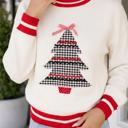 Randi Tree Applique Loose Sweater