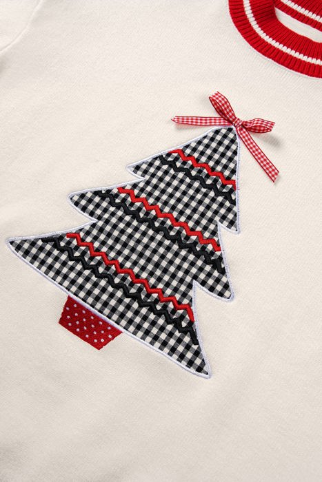 Randi Tree Applique Loose Sweater