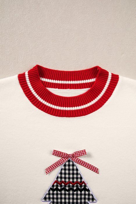 Randi Tree Applique Loose Sweater