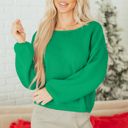  Raven Backless Bubble Sleeve Sweater