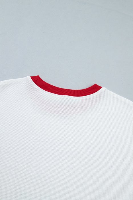 Raylee Trim Merry Slogan Pullover