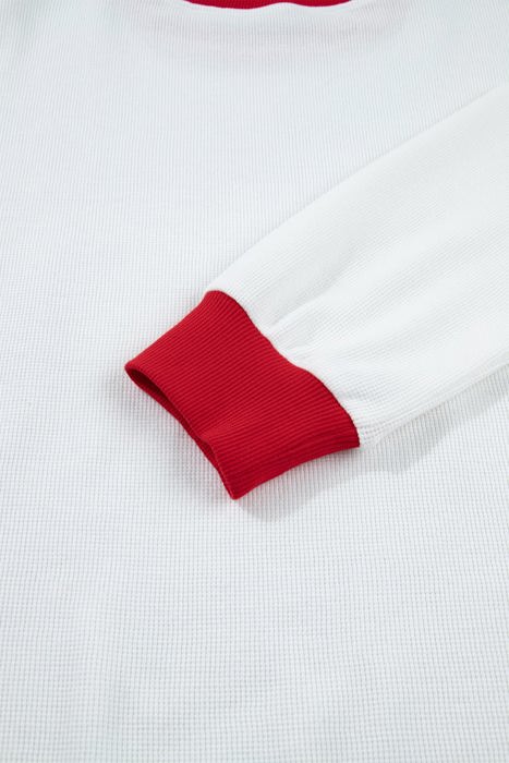 Raylee Trim Merry Slogan Pullover