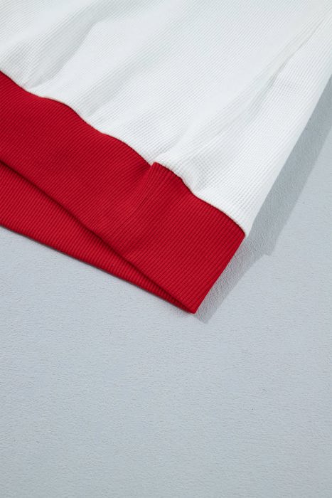 Raylee Trim Merry Slogan Pullover