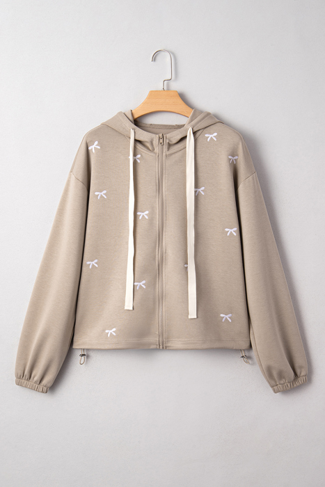 Rayna Embroidered Zip Up Jacket