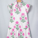 White Large Rayne Drop Waist Mini Dress