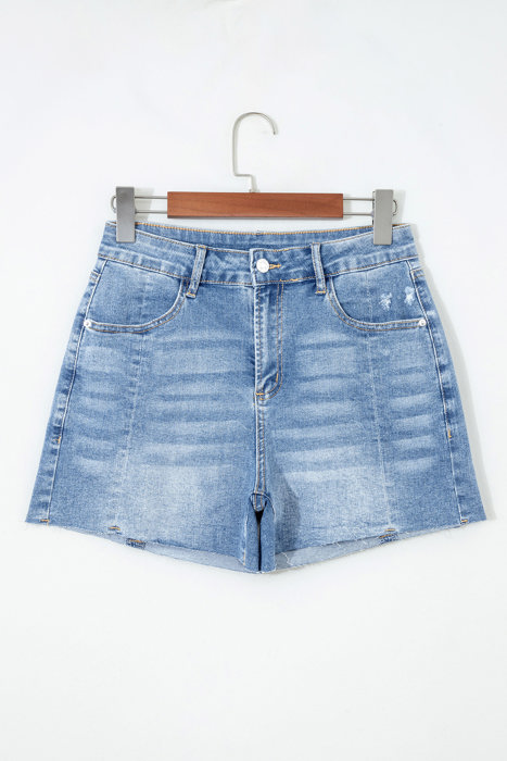 Rayne Wash Raw Hem Shorts