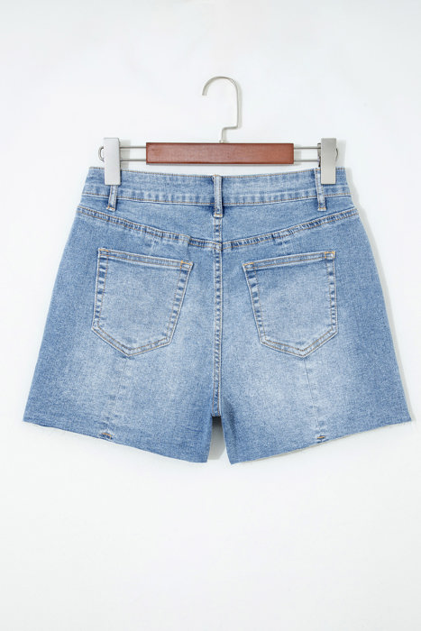 Rayne Wash Raw Hem Shorts