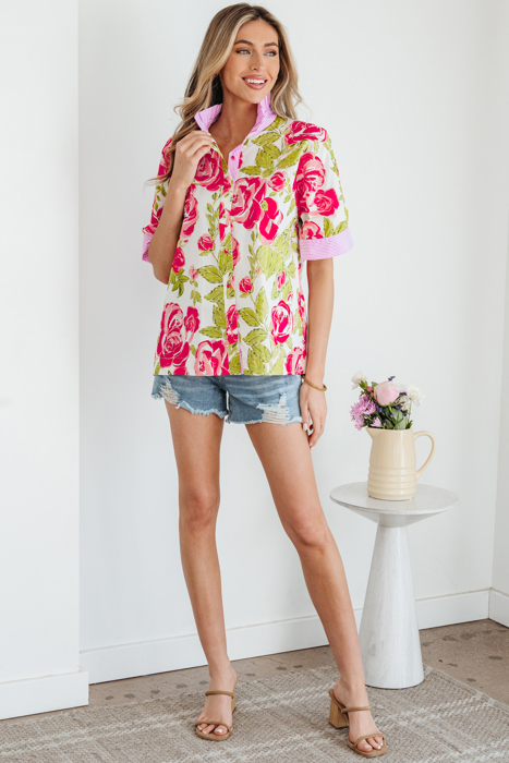 Rebekah Collar Short Sleeve Shirt