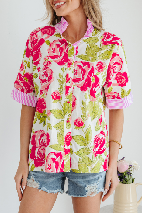 Rebekah Collar Short Sleeve Shirt