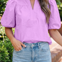  Reese Puffy Half Sleeve Blouse