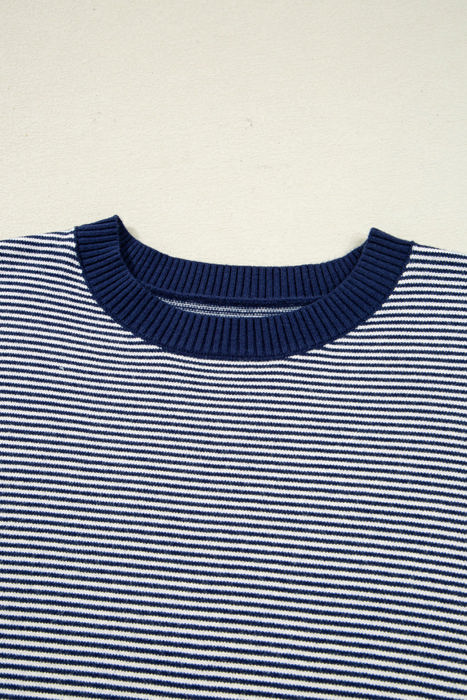 Reese Stripe Dolman Oversize Tunic Sweater