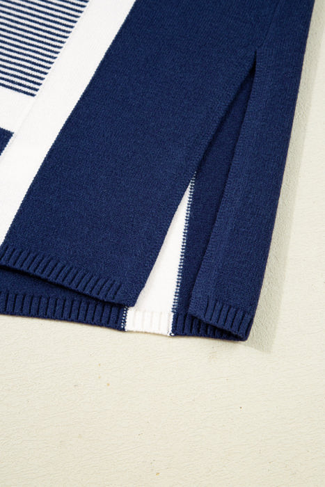 Reese Stripe Dolman Oversize Tunic Sweater